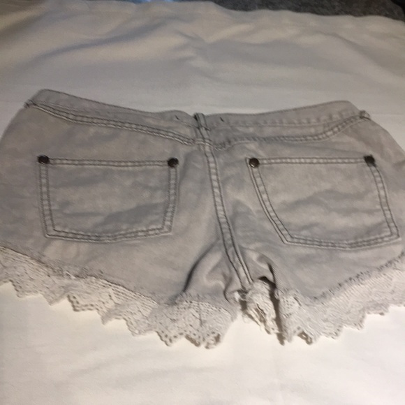 Free People gray distressed high waist shorts! - Picture 5 of 8